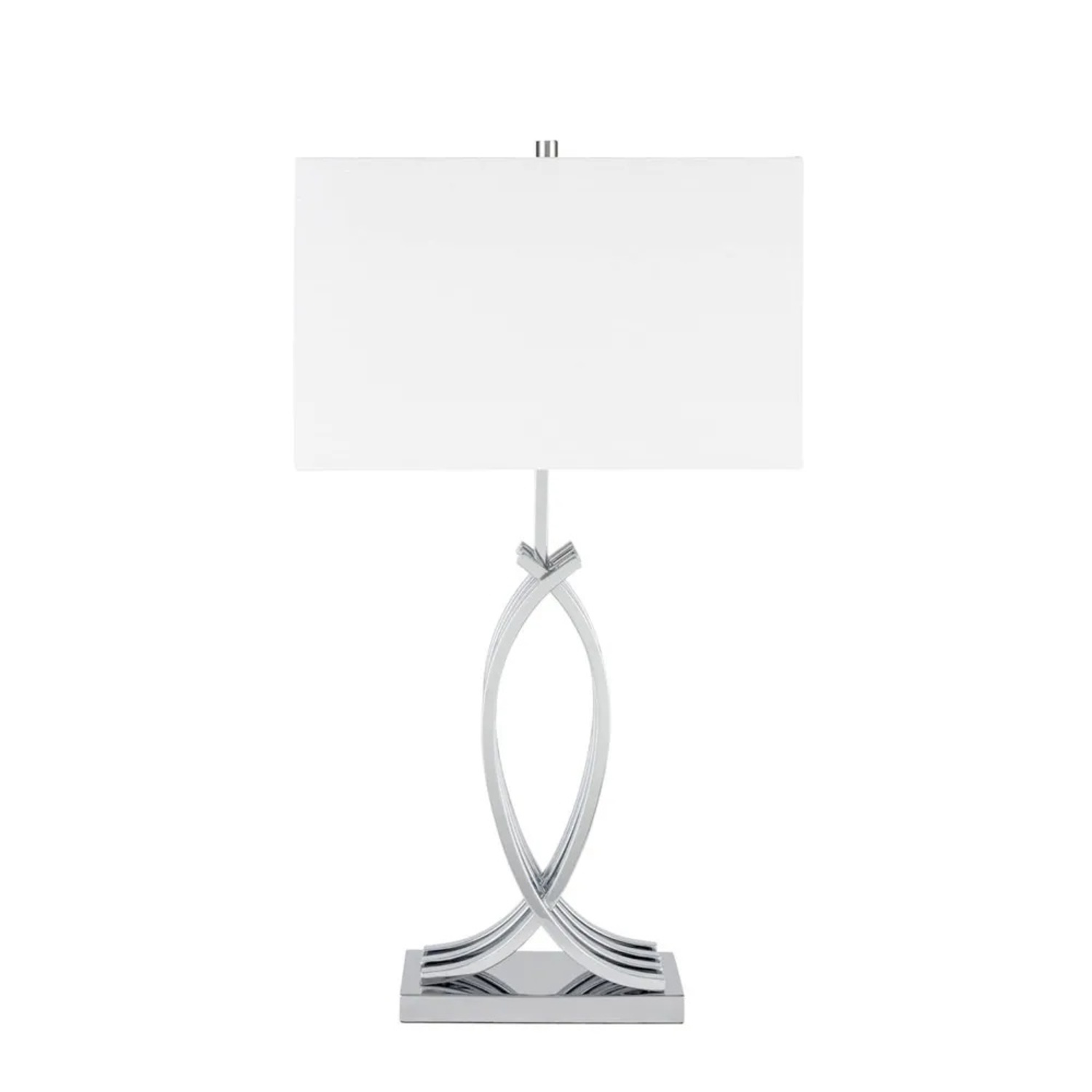 Modern Brushed Nickel Table Lamps (Set of 2) - image-4