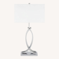 Modern Brushed Nickel Table Lamps (Set of 2)