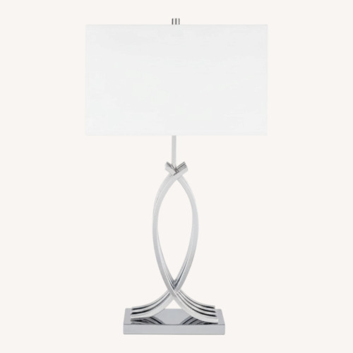 Used Modern Brushed Nickel Table Lamps (Set of 2) for sale on AptDeco