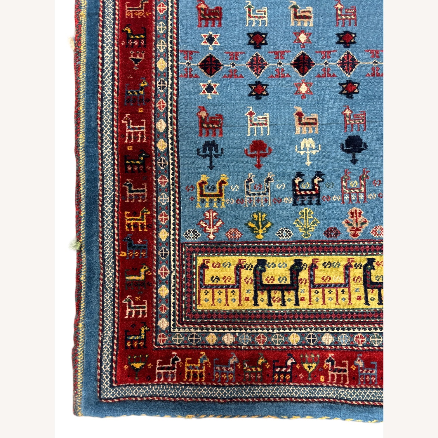 Small Persian Gabbeh Rug, Animal Motifs, 2.9х3.10 - image-2