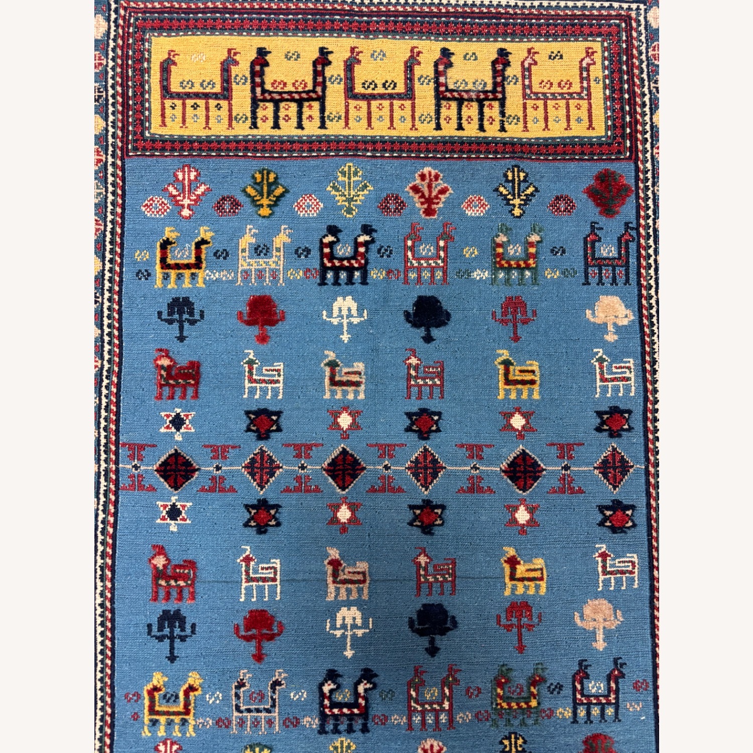 Small Persian Gabbeh Rug, Animal Motifs, 2.9х3.10 - image-4