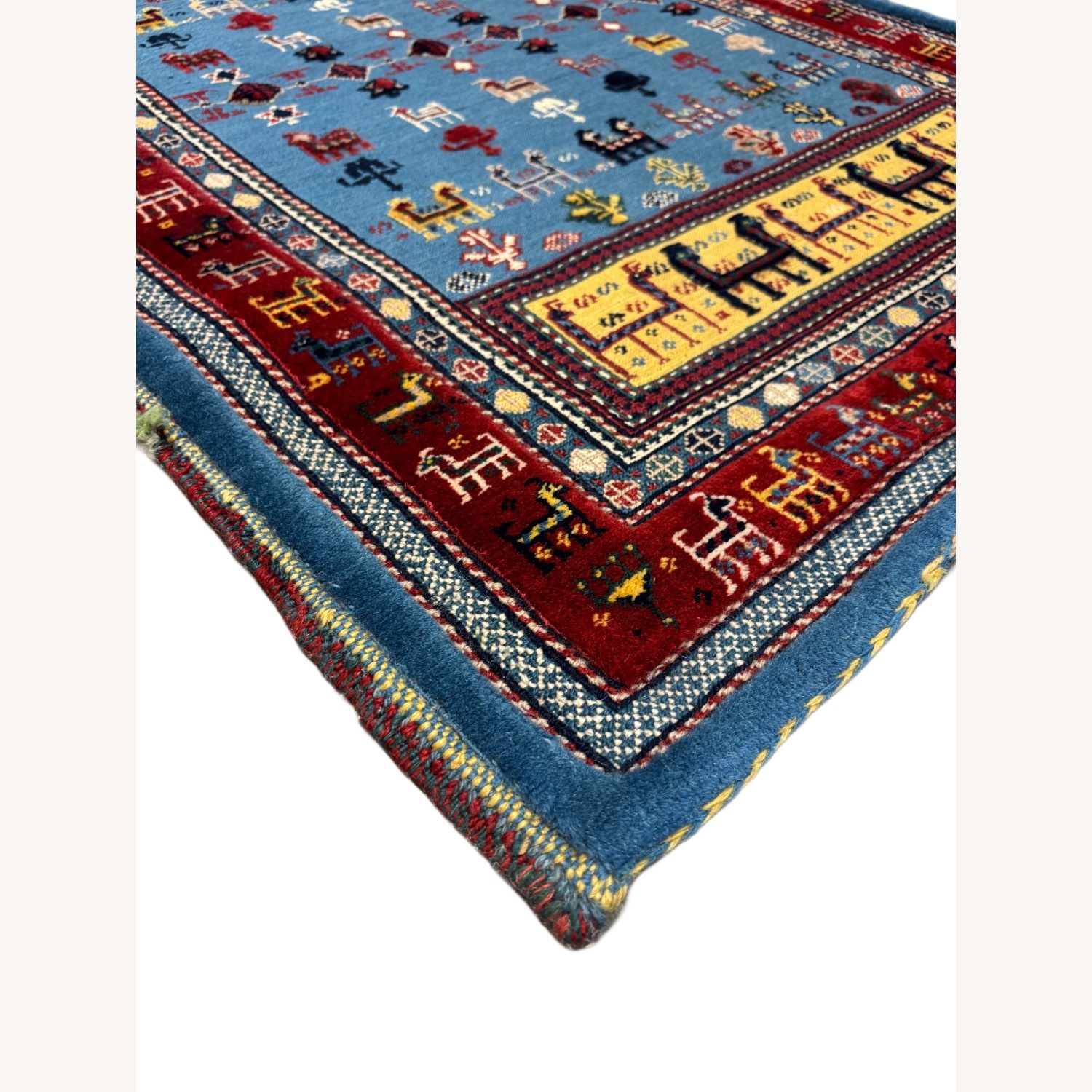 Small Persian Gabbeh Rug, Animal Motifs, 2.9х3.10 - image-3