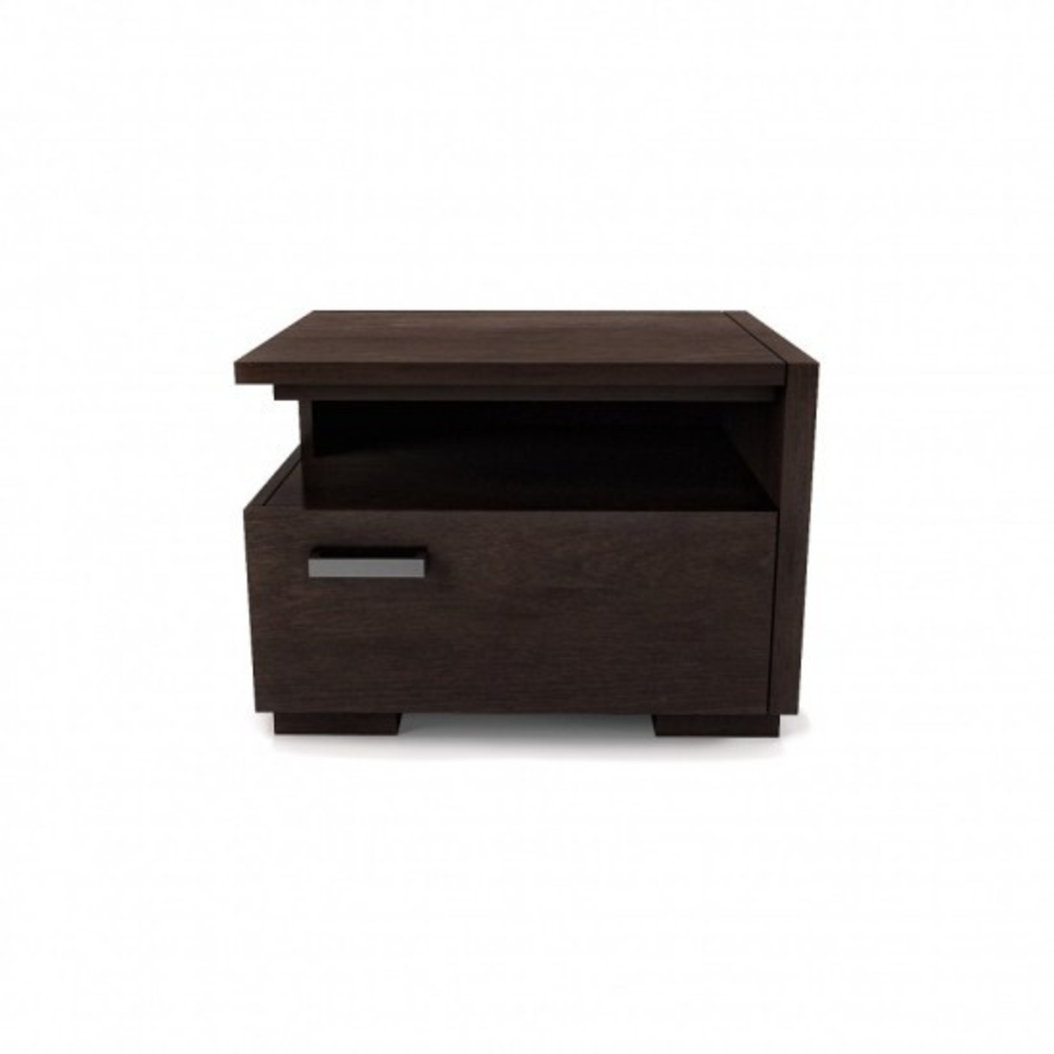 Modern Dark Wood Nightstands (Set of 2) - image-5