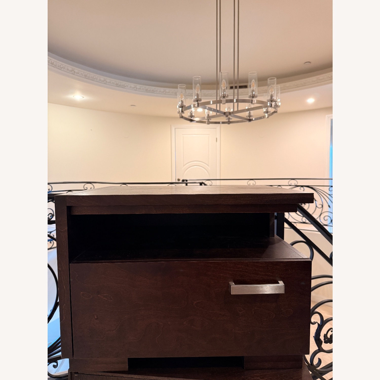 Modern Dark Wood Nightstands (Set of 2) - image-3