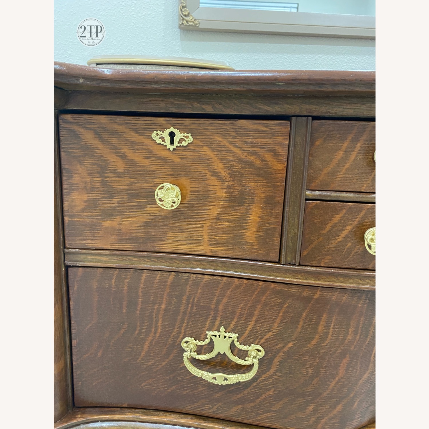 Karges Furniture Dark Brown Wood Dresser - image-6