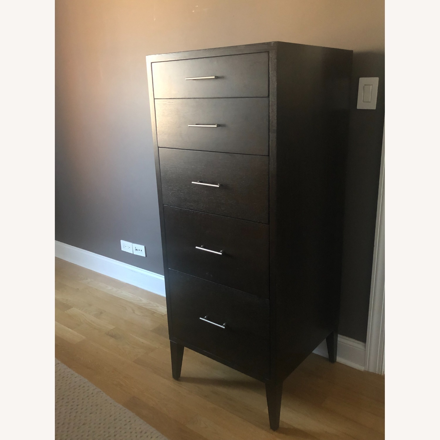 West Elm Narrow Leg 5 Drawer Dresser - image-3