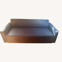 Blue Fabric Sleeper Sofa