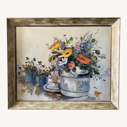 Used Floral Still Life Painting Print  for sale on AptDeco