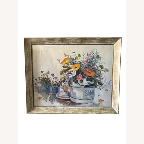 Used Floral Still Life Painting Print  for sale on AptDeco