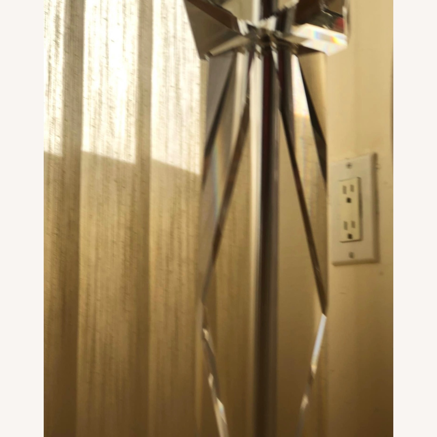 Vintage/Antique Natural Glass Floor Lamp - image-7