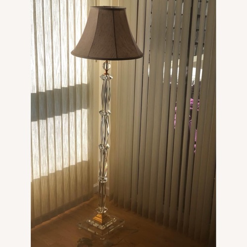 Used Vintage/Antique Natural Glass Floor Lamp for sale on AptDeco