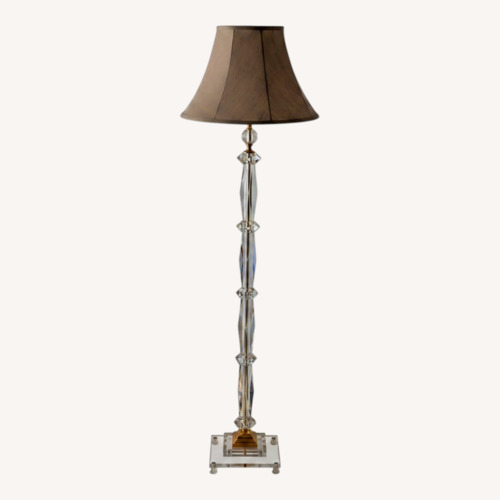 Used Vintage/Antique Natural Glass Floor Lamp for sale on AptDeco