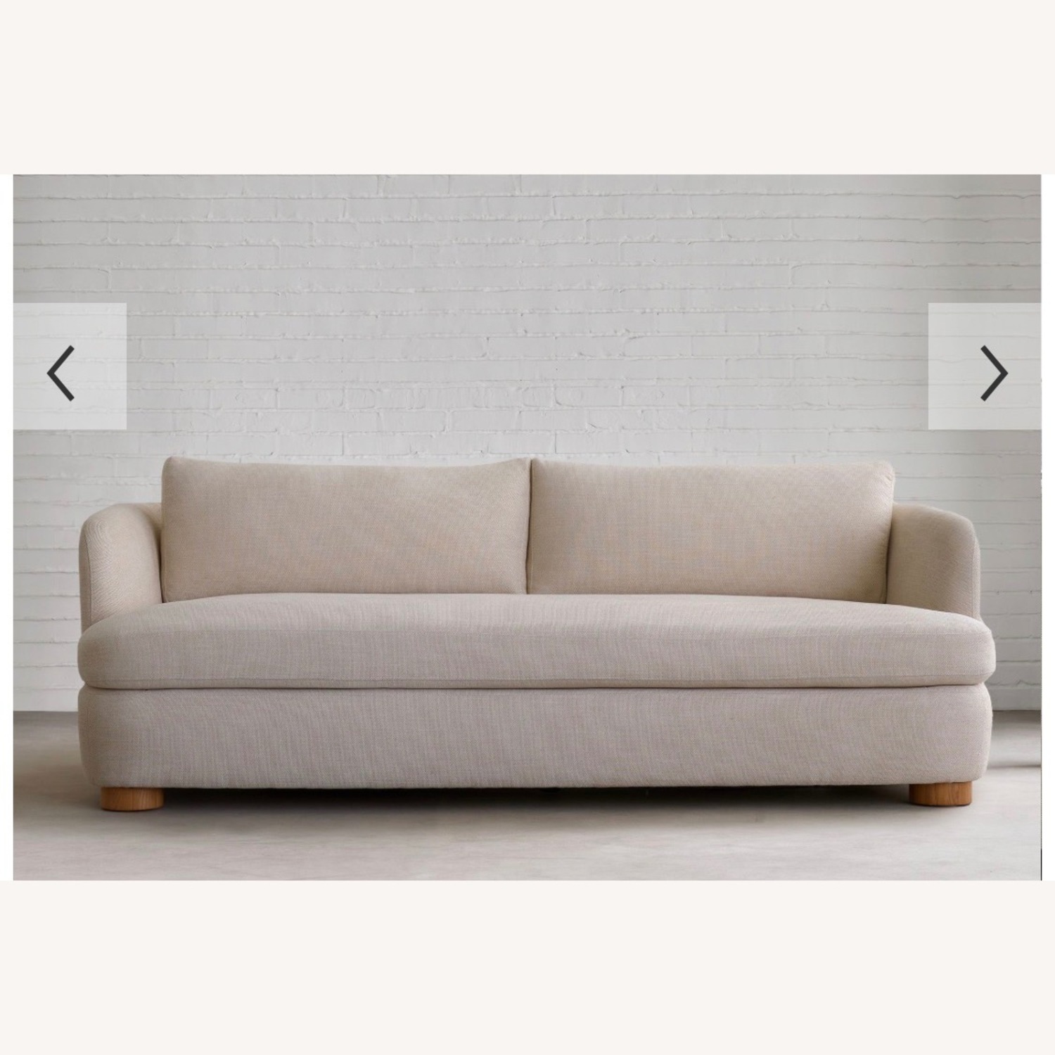 West Elm Leroy Sofa - 86" Bench Seat Cushion - image-2