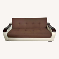 Dark Brown Fabric 3+ Piece Sectional