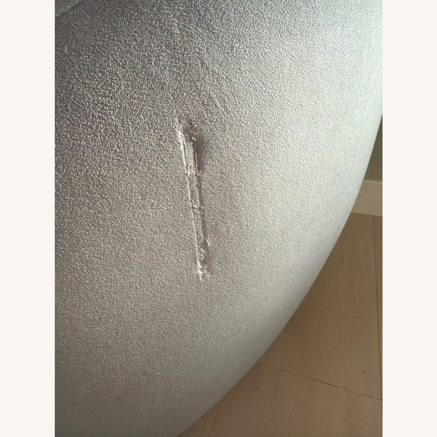 West Elm Cozy Blue Velvet Accent Chair - image-4