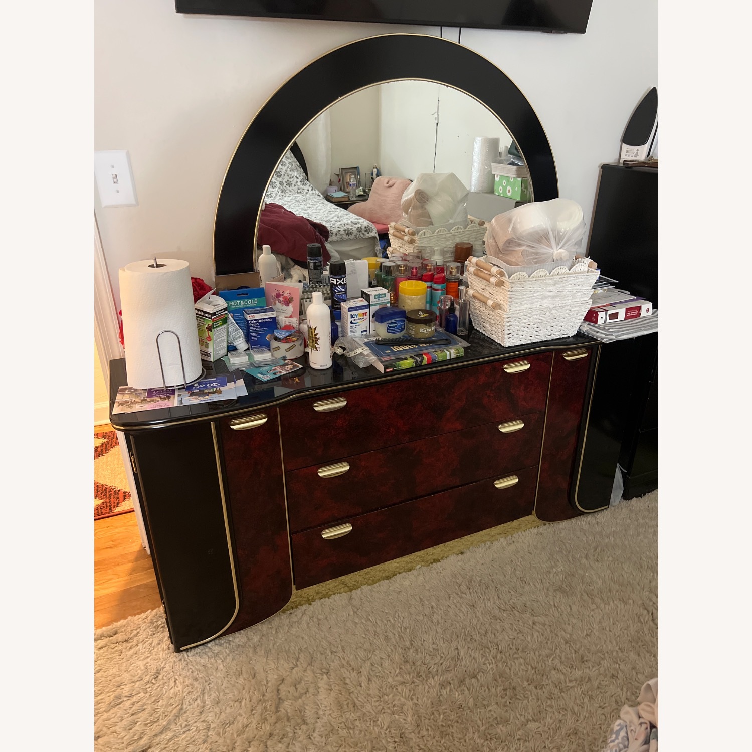 Black Metal Dresser - image-1