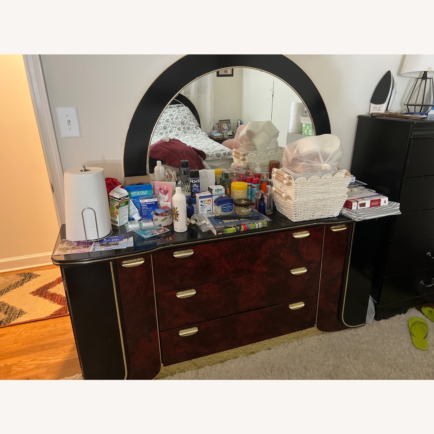 Black Metal Dresser - image-2