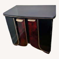 Art Deco Black Nightstands