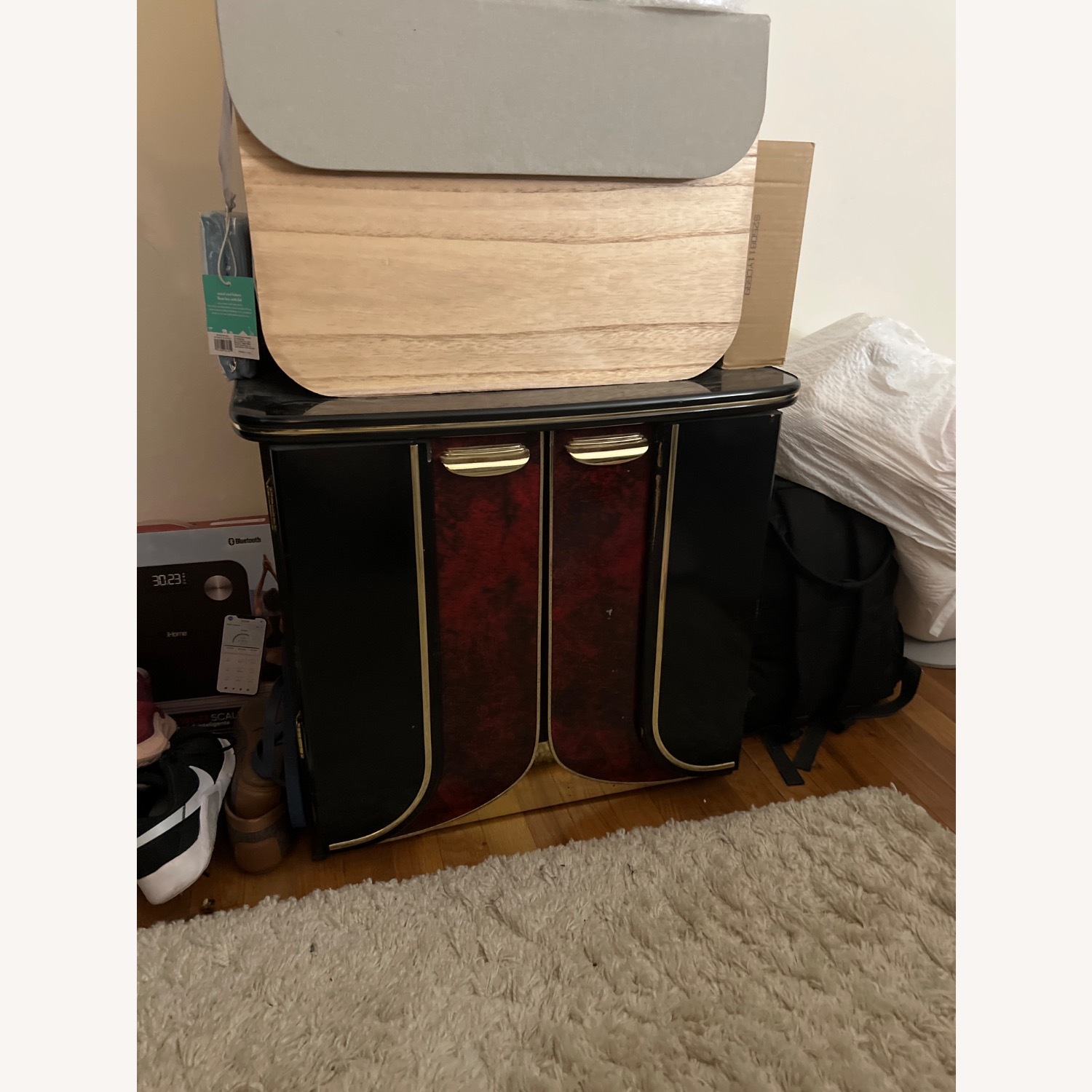 Art Deco Black Nightstands - image-1