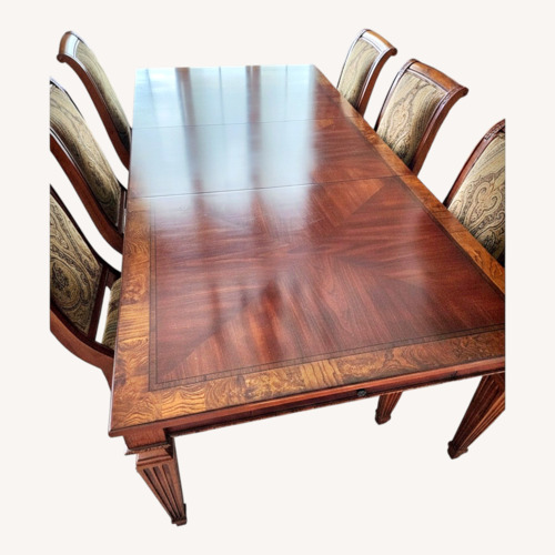 Used Ethan Allen Townhouse Light Brown Dining Table for sale on AptDeco