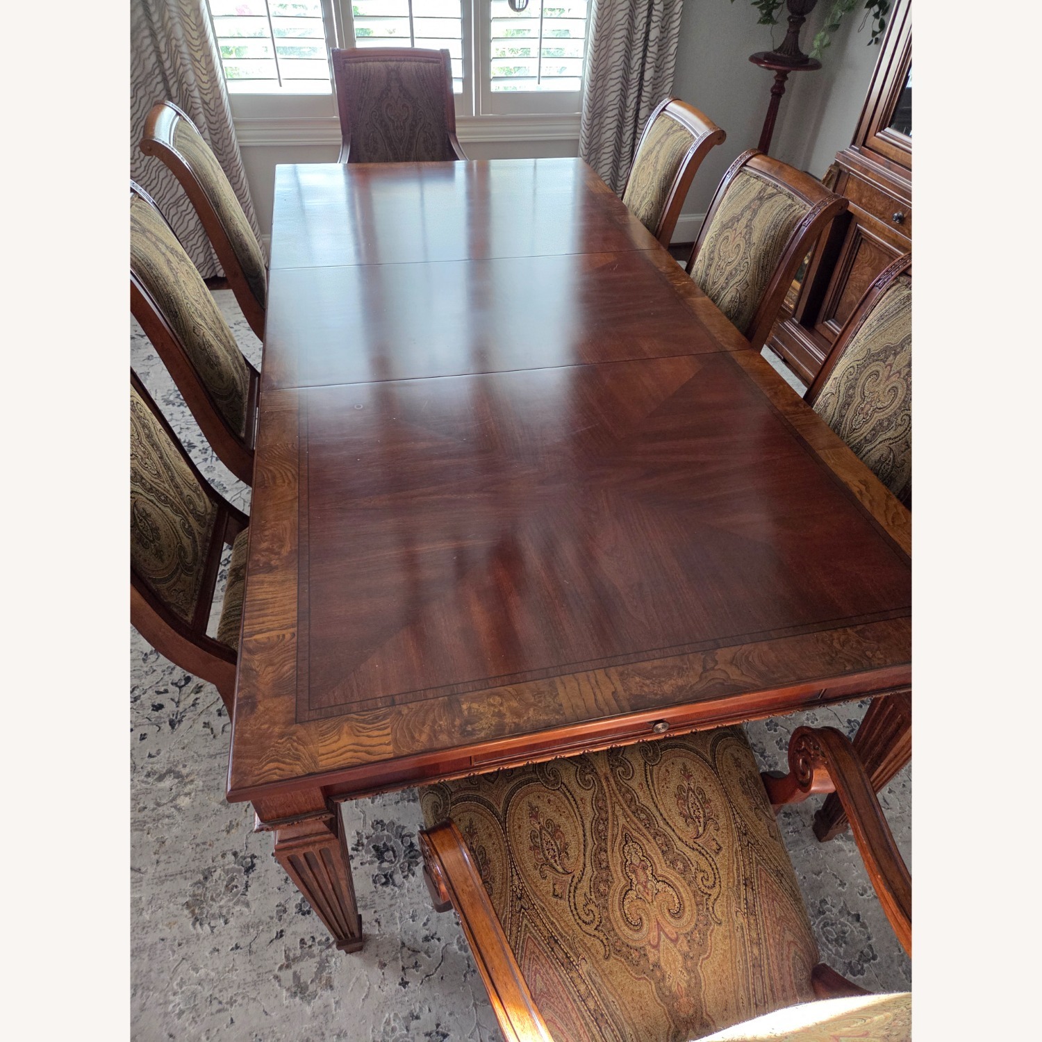 Ethan Allen Townhouse Light Brown Dining Table - image-1