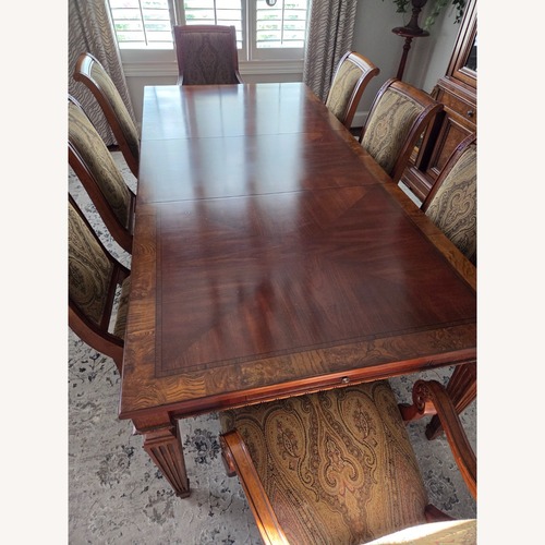 Used Ethan Allen Townhouse Light Brown Dining Table for sale on AptDeco
