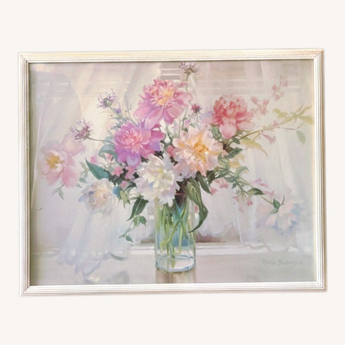 Used  Vintage Ruth Baderian Floral Painting for sale on AptDeco