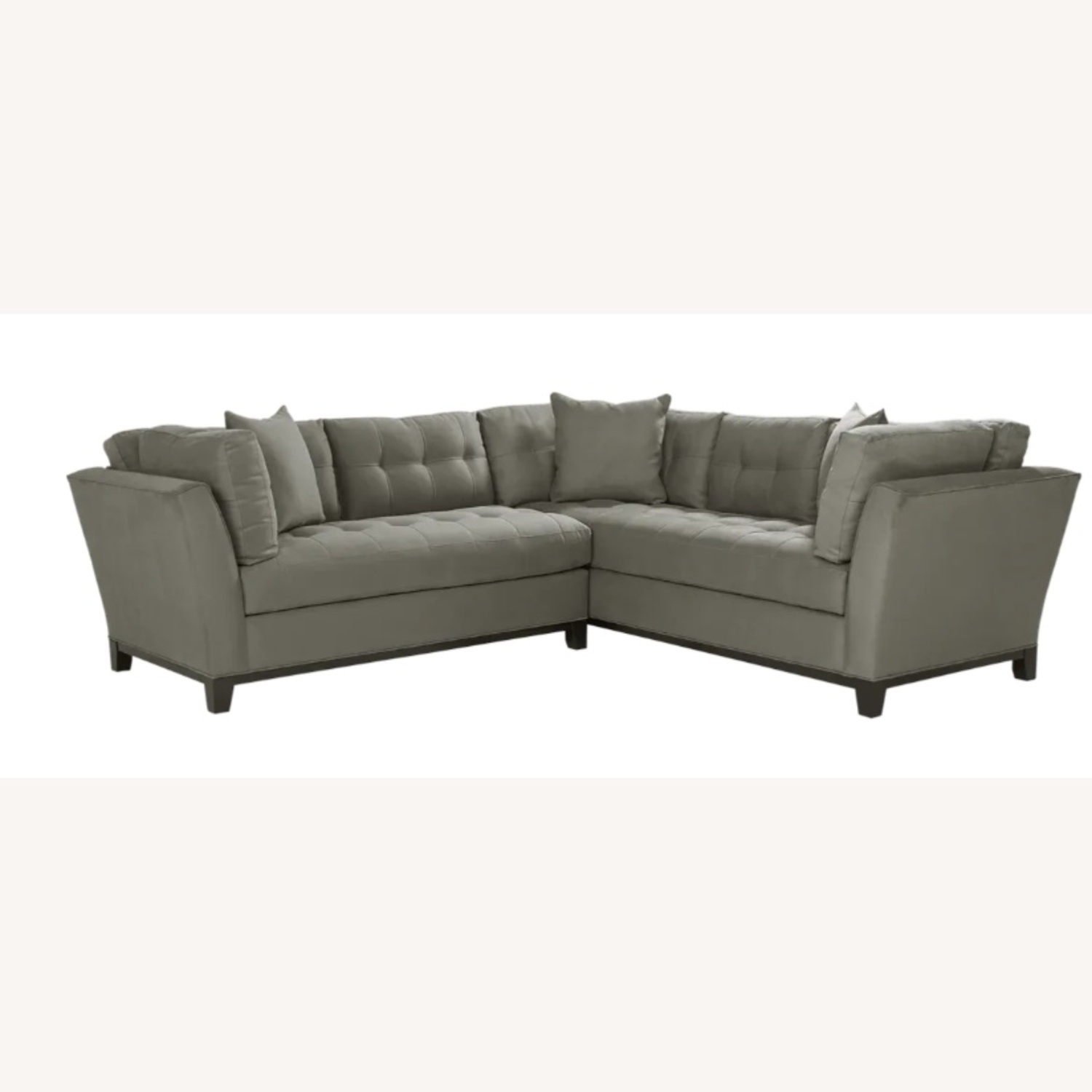 Dark Gray Fabric 3+ Piece Sectional - image-7