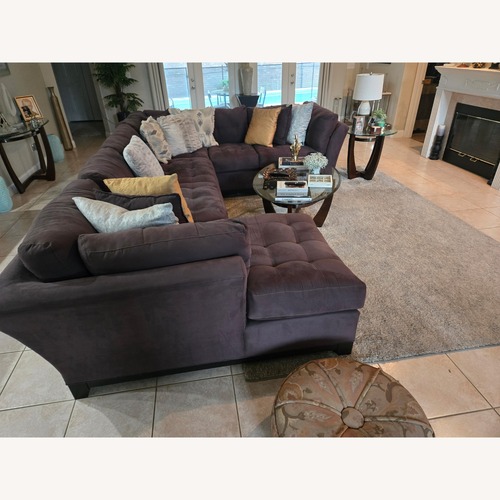 Used Dark Gray Fabric 3+ Piece Sectional for sale on AptDeco