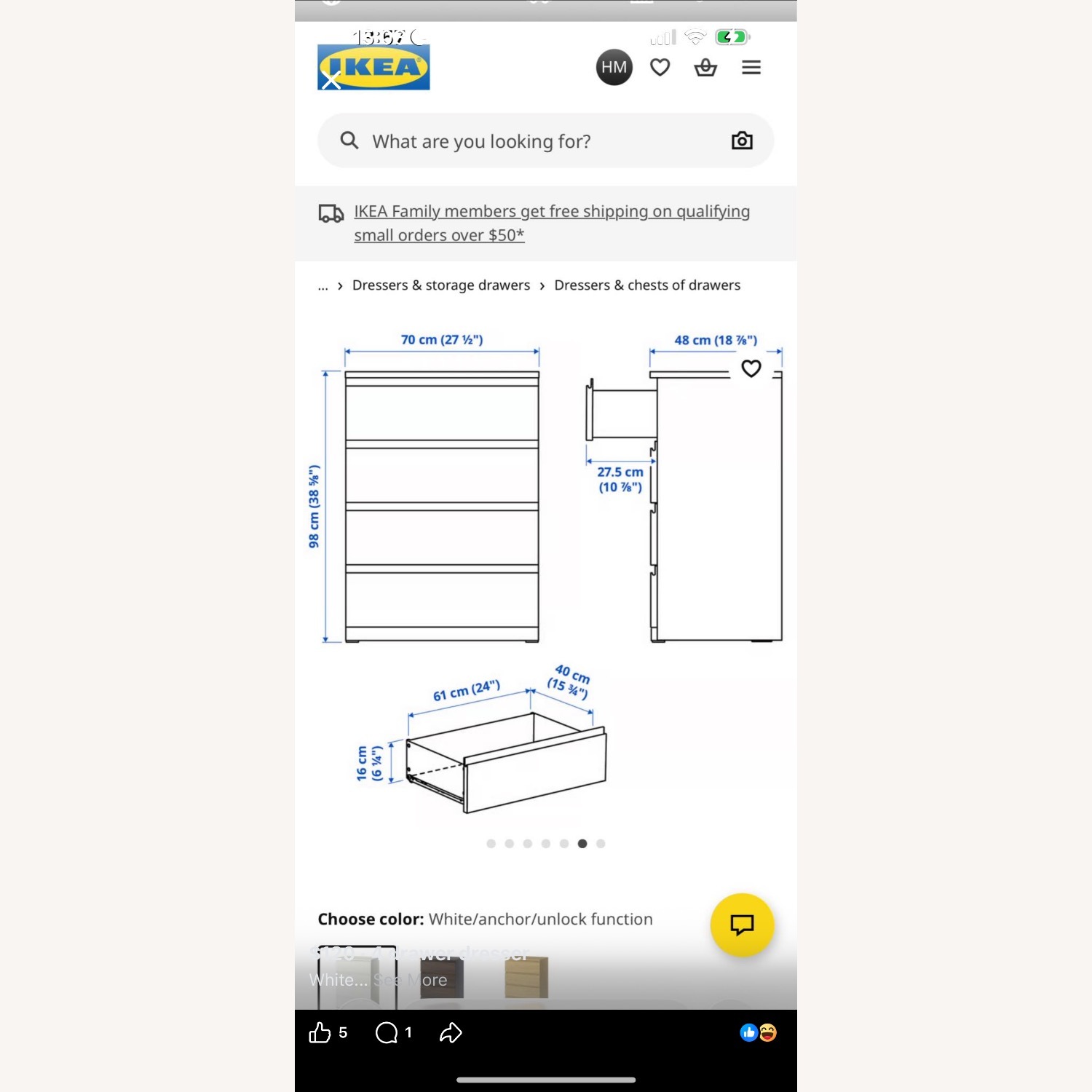 IKEA STORKLINTA Dresser - image-2