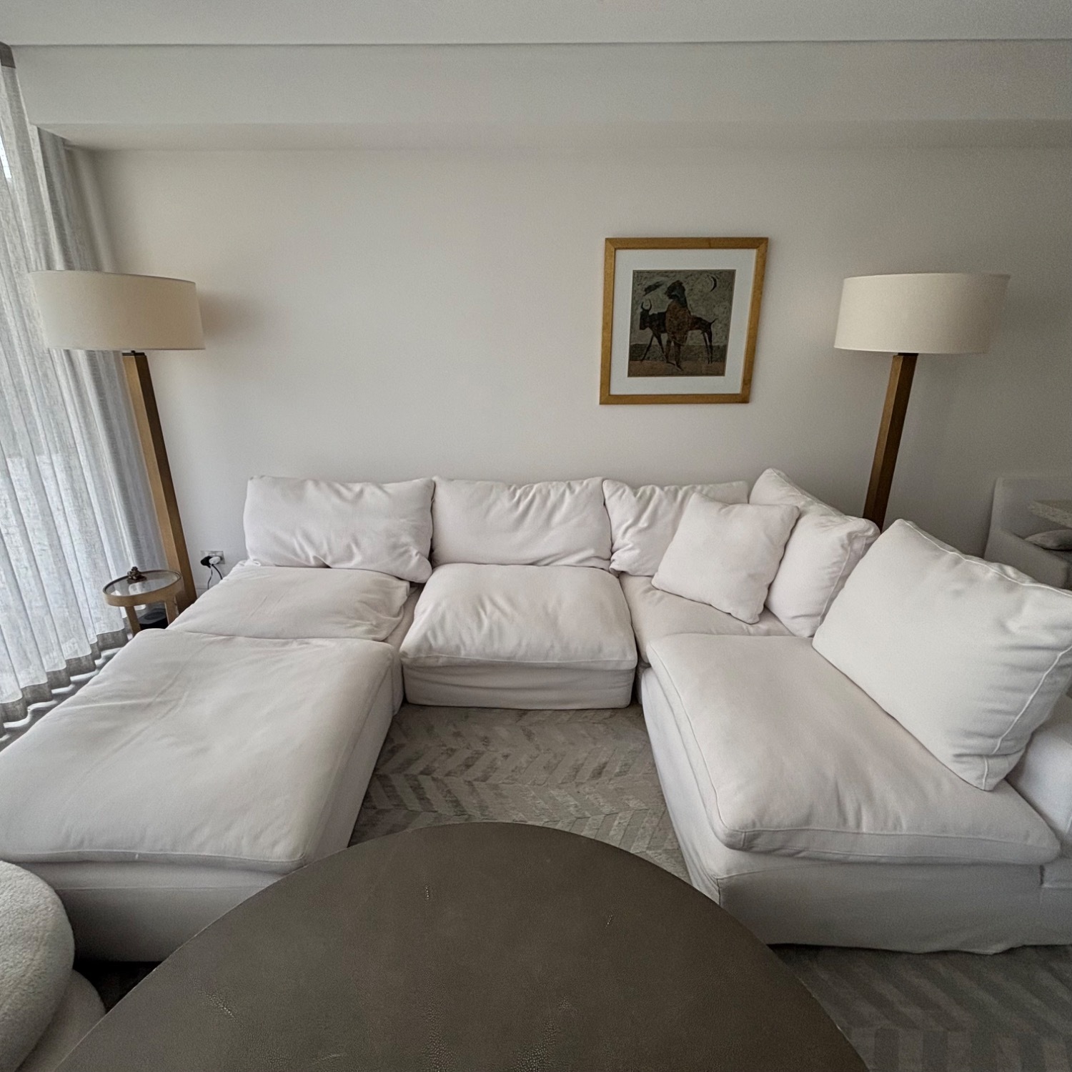 Restoration Hardware Cloud White 3+ Piece Sectional - image-4