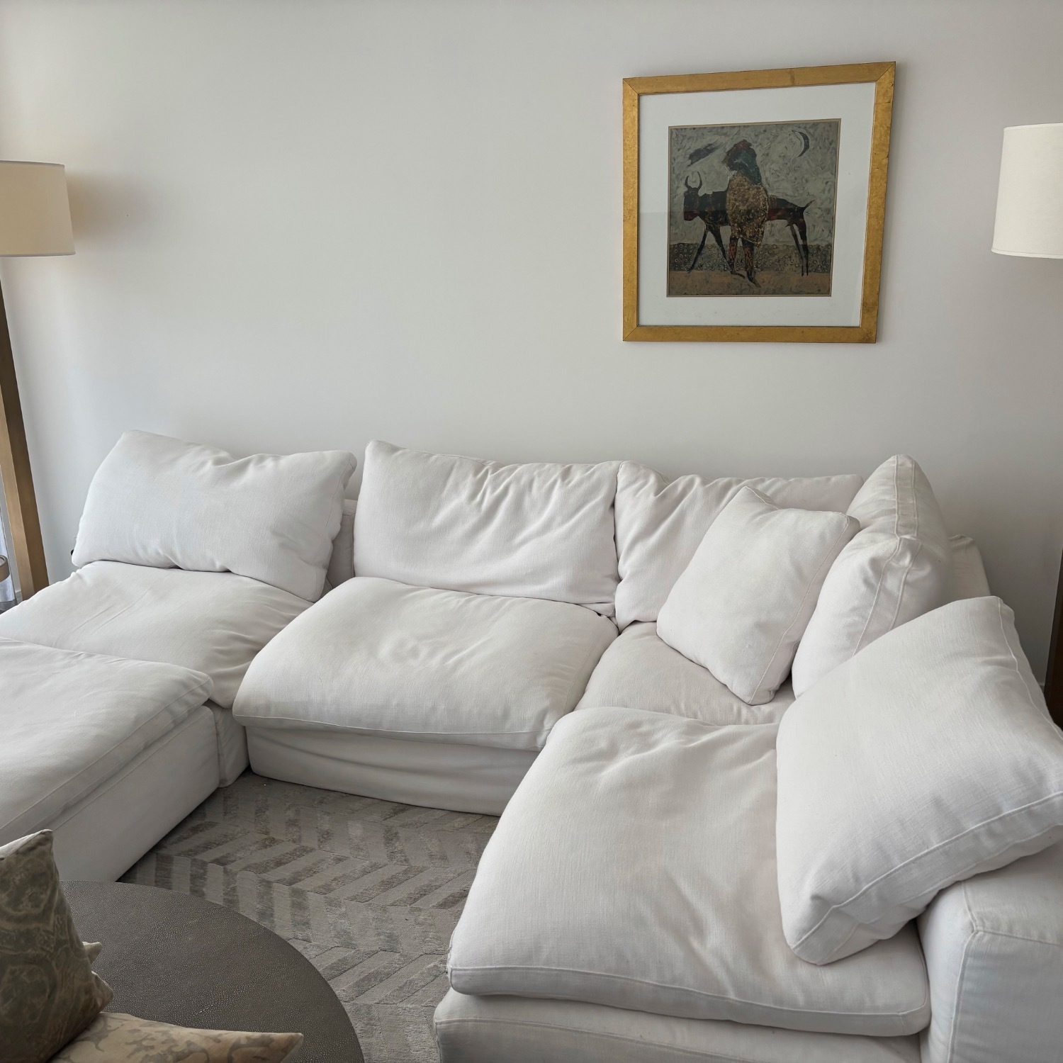 Restoration Hardware Cloud White 3+ Piece Sectional - image-1