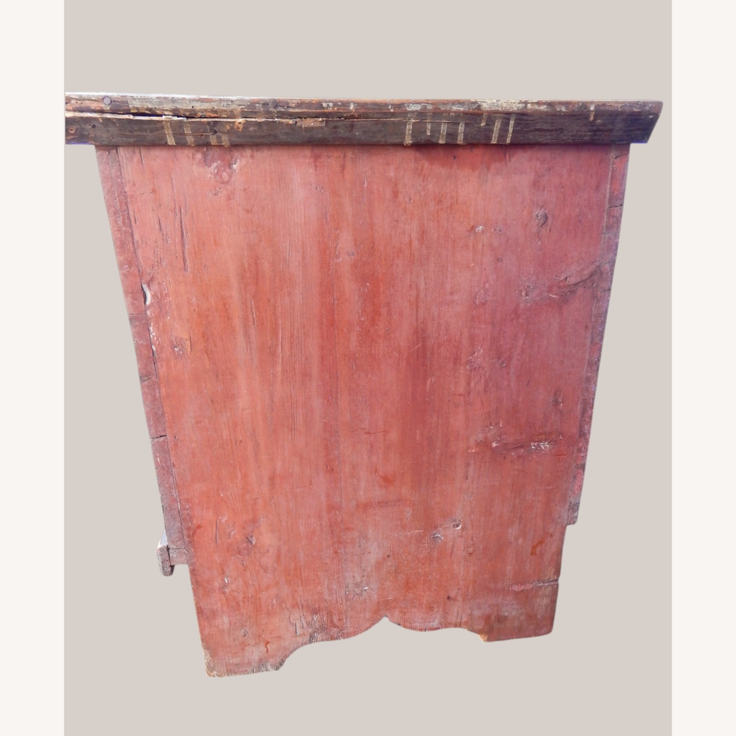 Vintage/Antique Blue Wood Chest - image-11