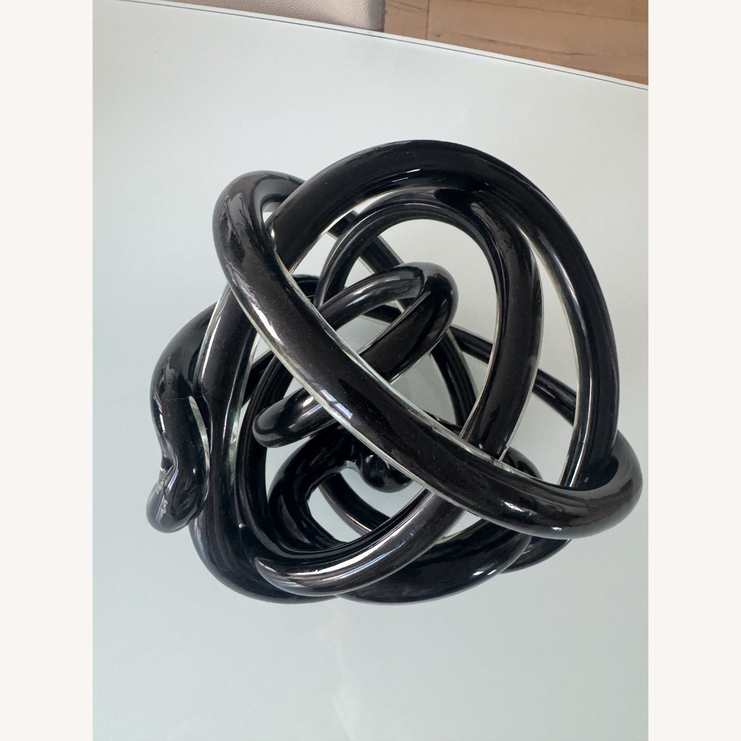 Decorative Black Glass Knot - image-2