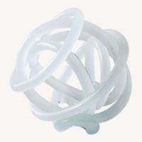 West Elm White Glass Knots