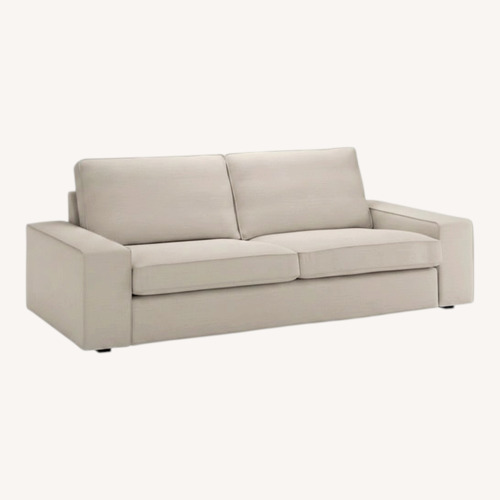 Used IKEA Light Gray Fabric 3+ Seater Sofa for sale on AptDeco