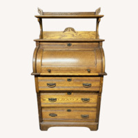 Antique Roll Top Desk
