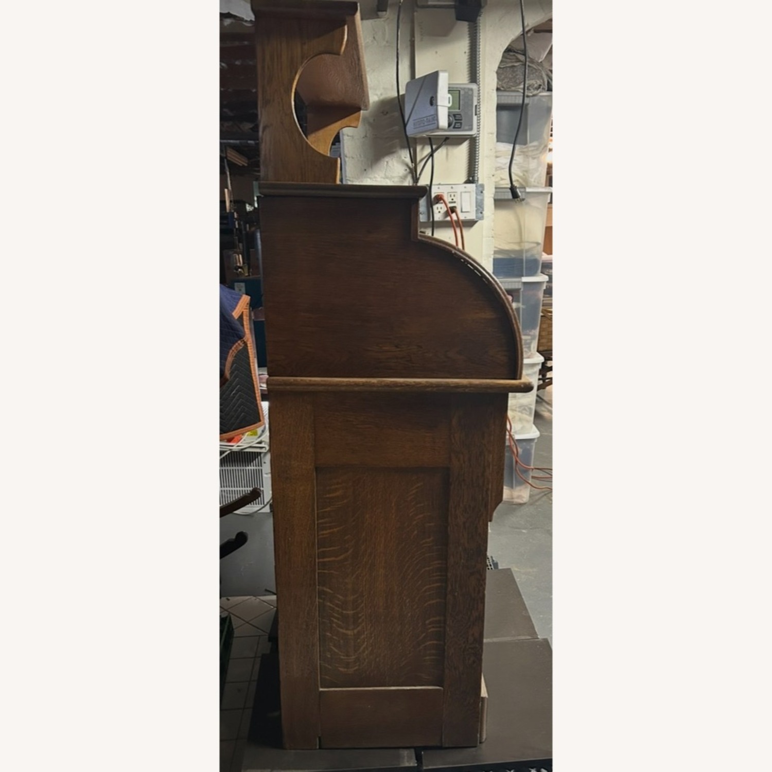 Antique Roll Top Desk - image-3