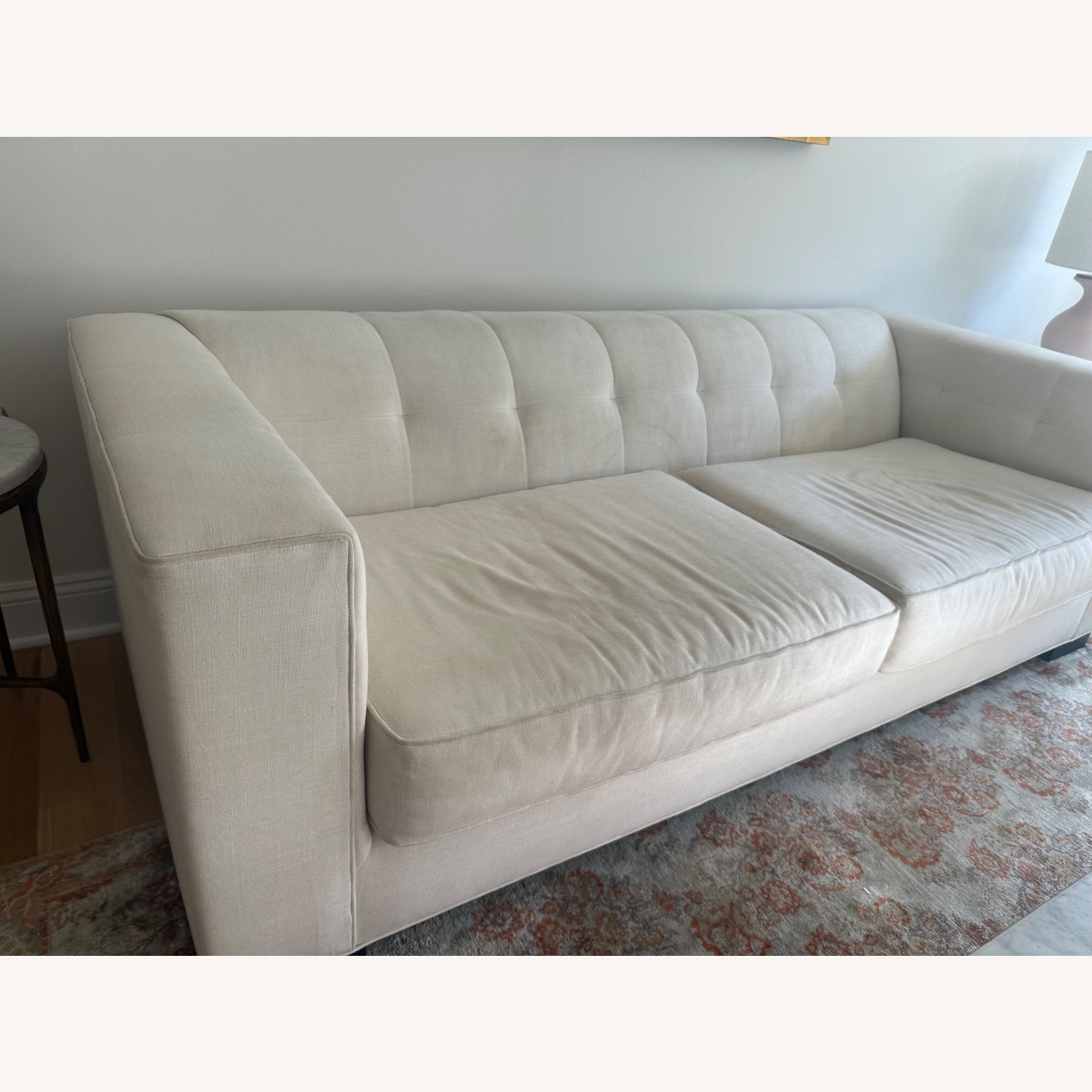 Mitchell Gold + Bob Williams White 2 Seater Sofa - image-4