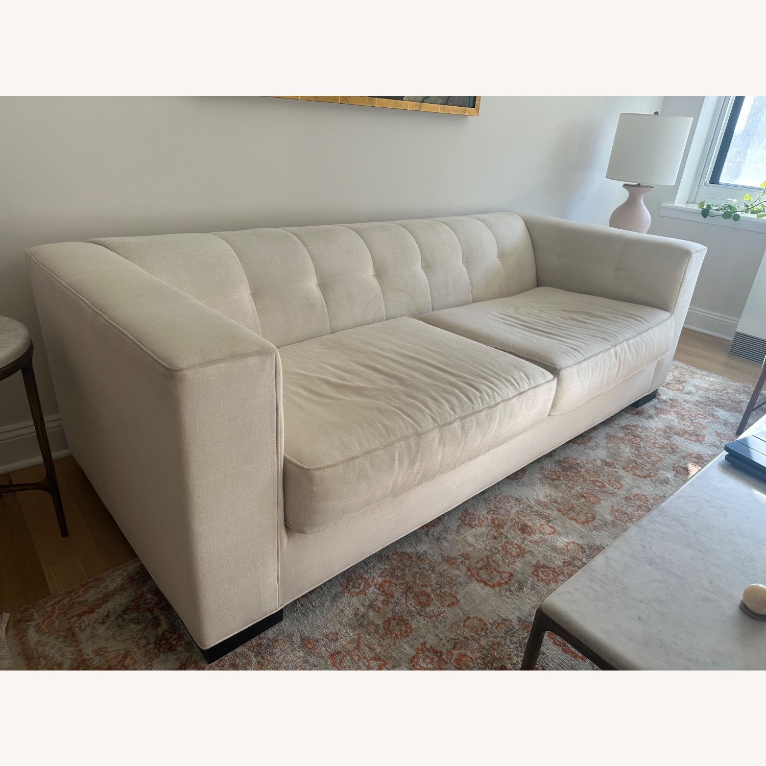 Mitchell Gold + Bob Williams White 2 Seater Sofa - image-3