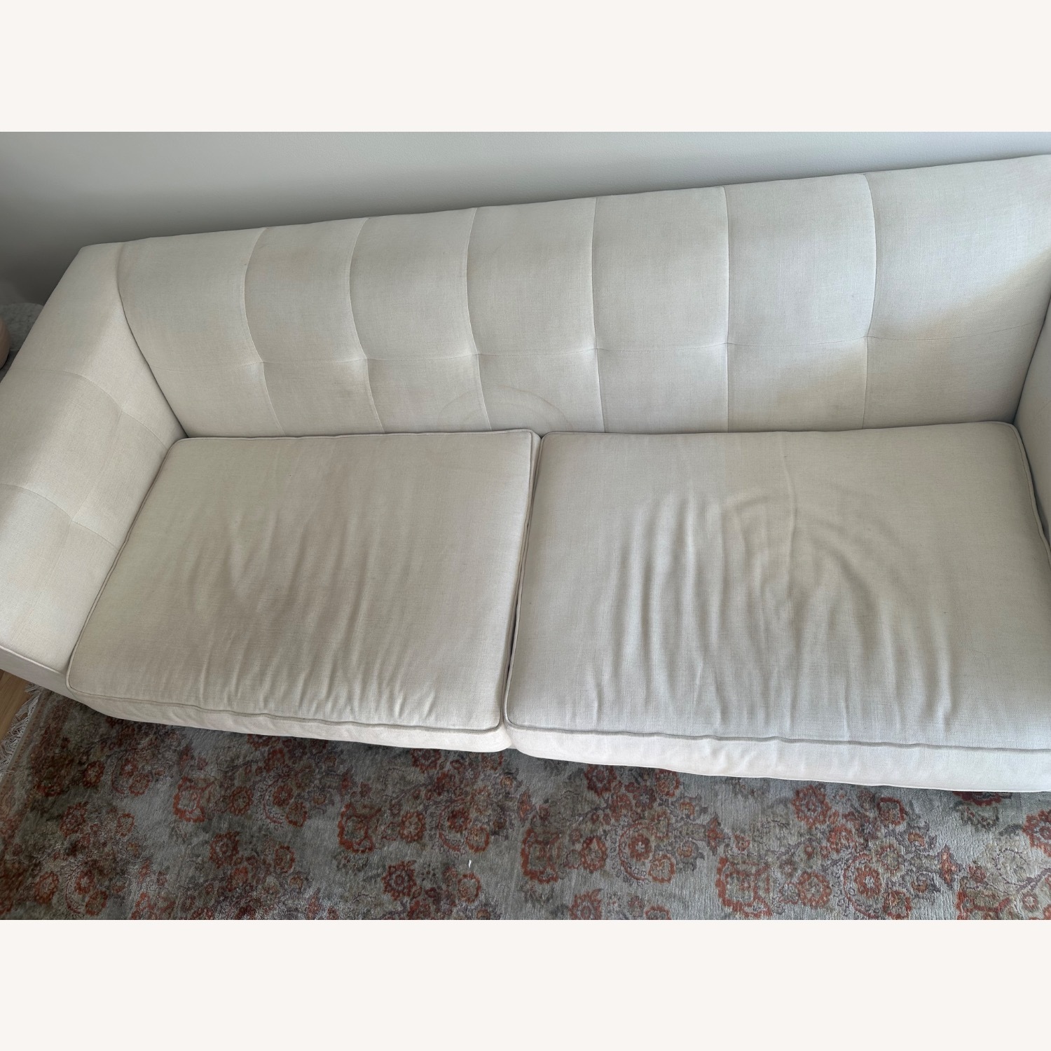 Mitchell Gold + Bob Williams White 2 Seater Sofa - image-7