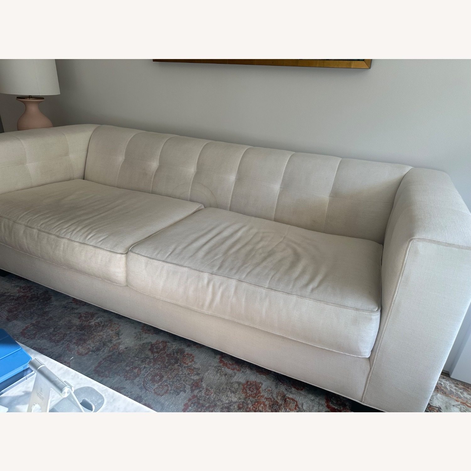 Mitchell Gold + Bob Williams White 2 Seater Sofa - image-5