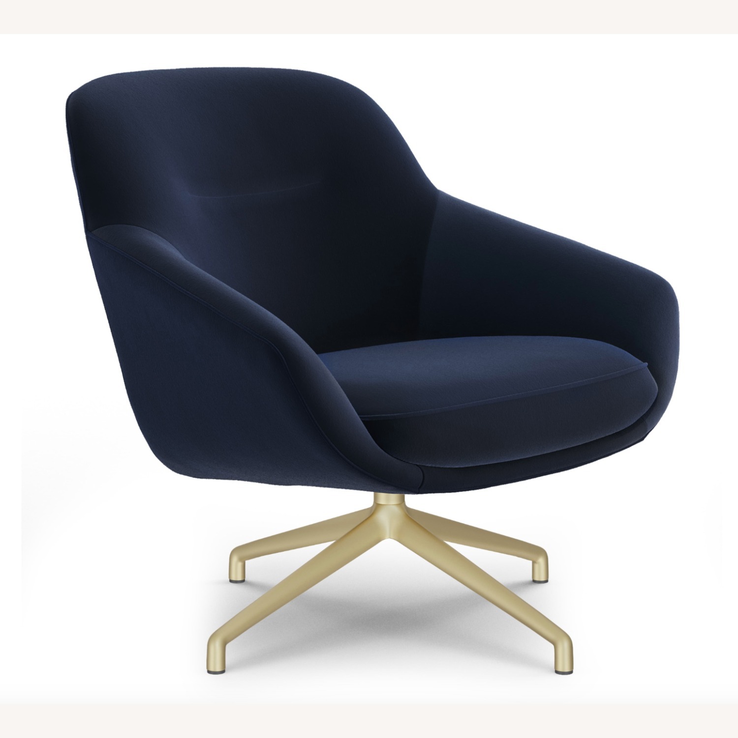 Article Sterling Blue Velvet Accent Chair - image-1