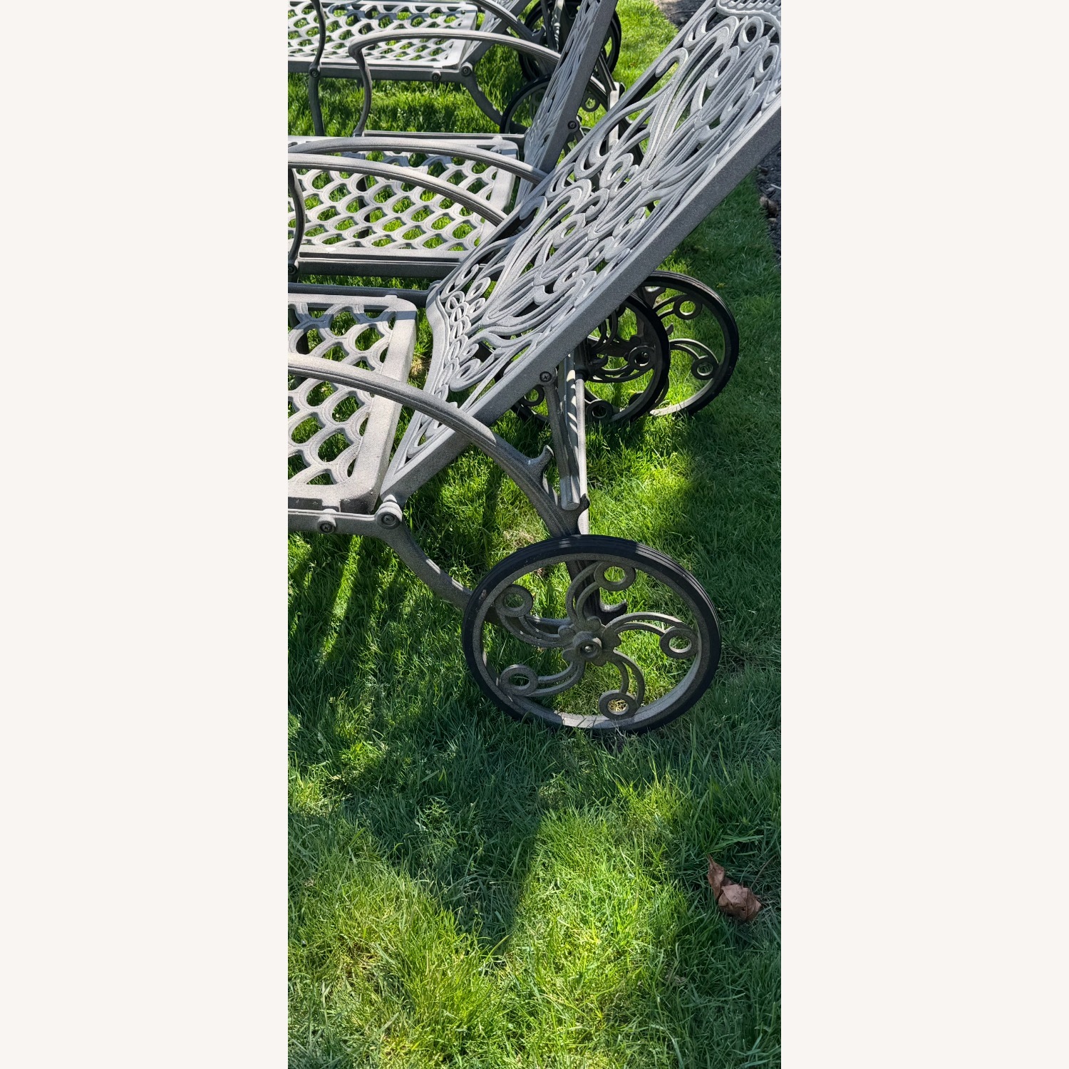 Fortunoff Cast Aluminum Chaise Set - image-7