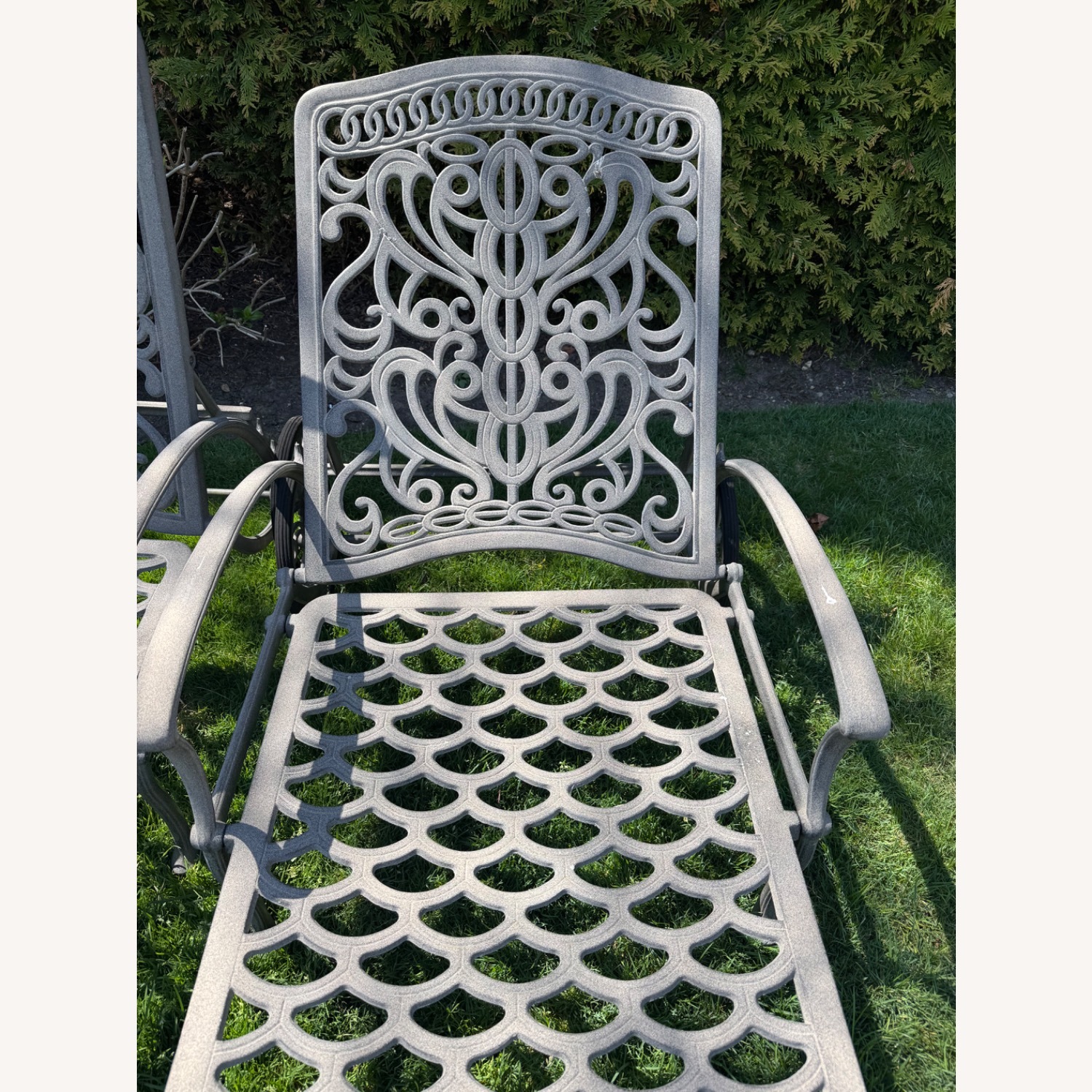Fortunoff Cast Aluminum Chaise Set - image-9
