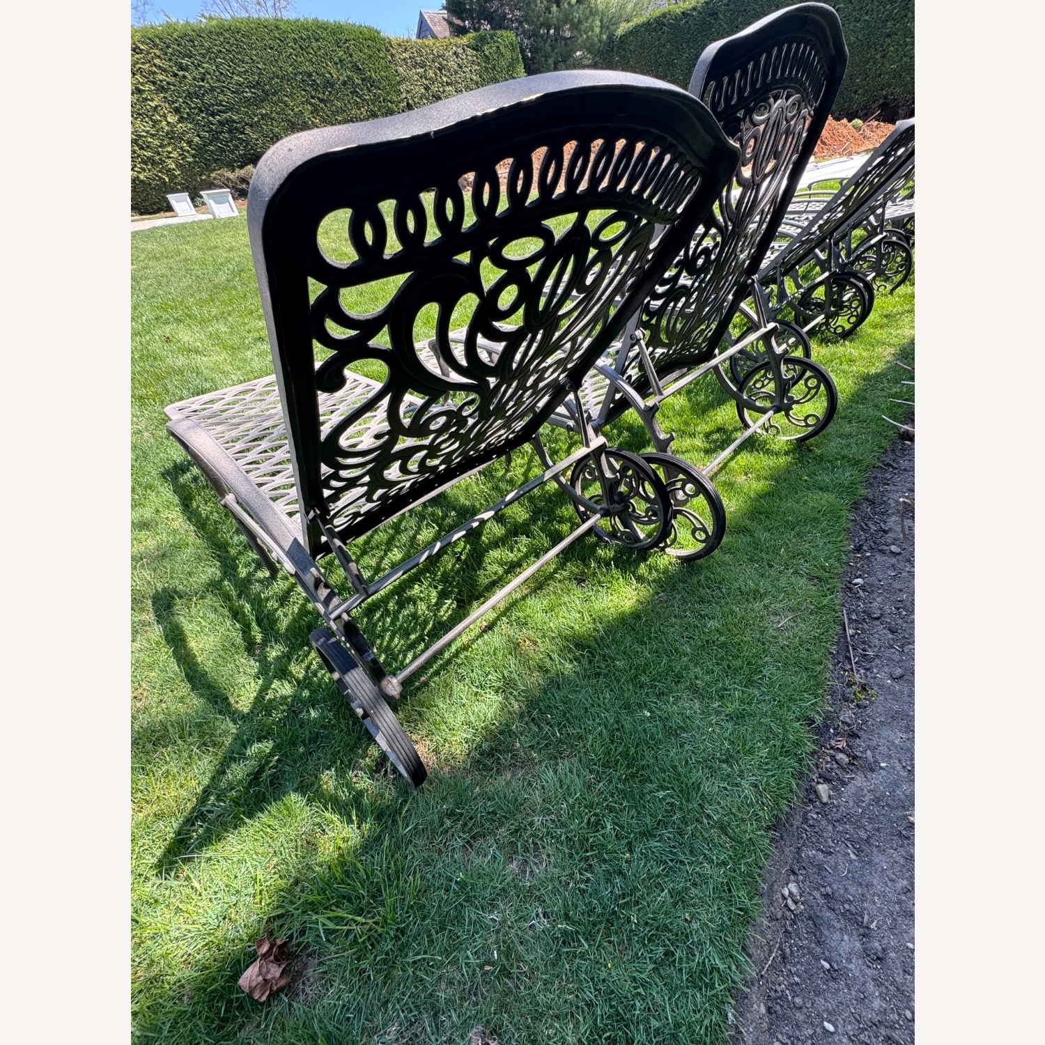 Fortunoff Cast Aluminum Chaise Set - image-8