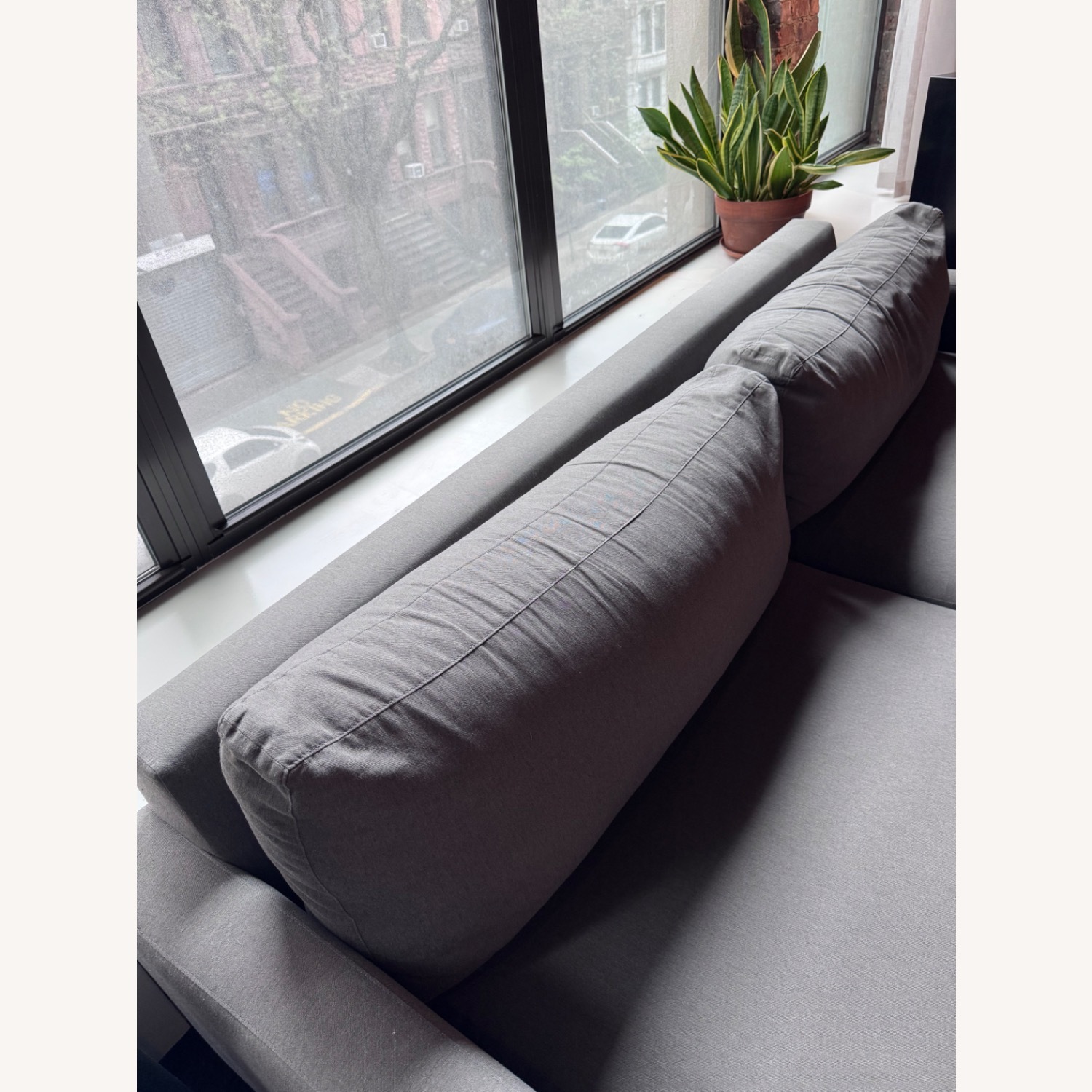 Room & Board Hess 89” Gray Fabric 3+ Seater Sofa - image-6