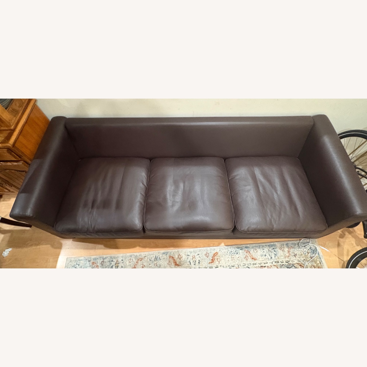 IKEA Dark Brown Faux Leather 3+ Piece Sectional - image-2