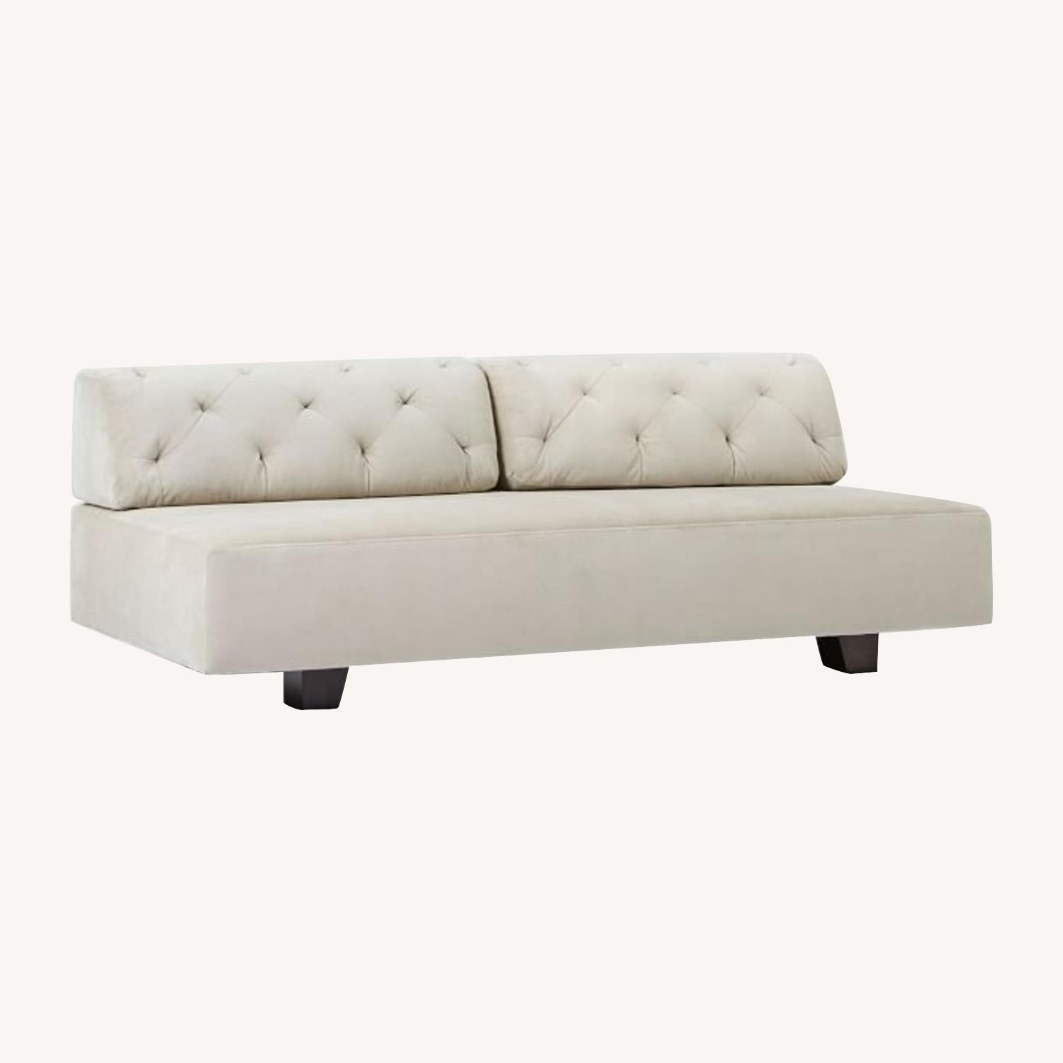 West Elm Tillary Light Gray Fabric 2 Seater Sofa - image-4