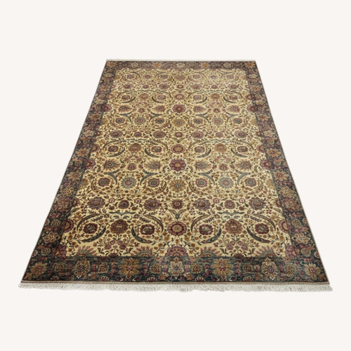 Used Oversized Persian Style Rug 12х15 Ivory & Green for sale on AptDeco